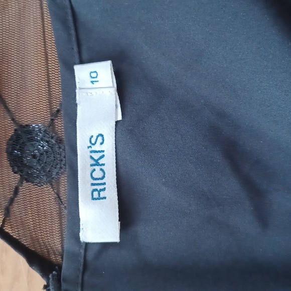 RICKI'S beaded chiffon polka dots dress size 10 - Picture 5 of 5